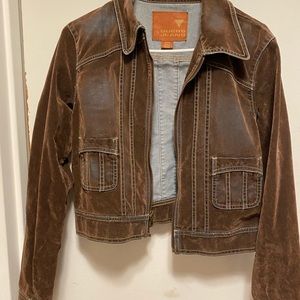 Guess cotton rayon brown jacket